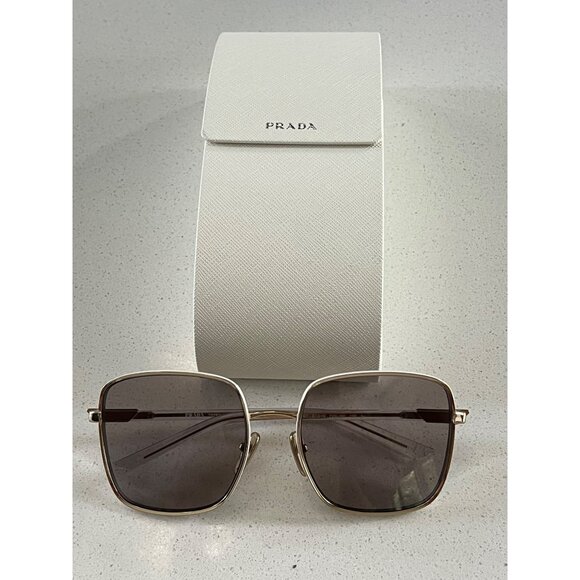 Prada PR 55YS ZVN06I gold metal sunglasses main image 5